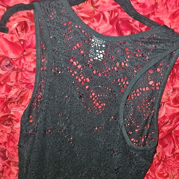 Mossimo Women's Black Lace Beach Coverup Size Medium - Picture 5 of 6